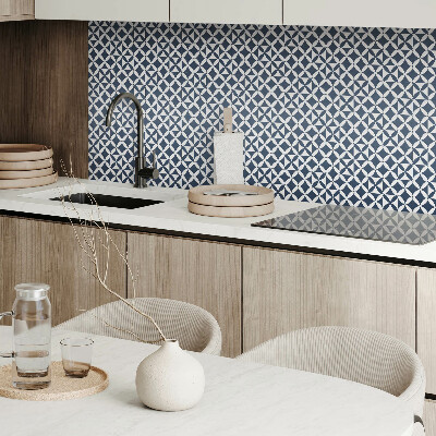 Samoprzylepne płytki na ścianę Wzór kwiatowy w formach geometrycznych