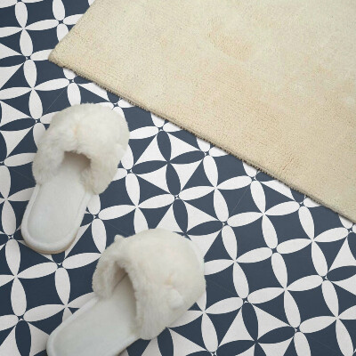 Samoprzylepne płytki na ścianę Wzór kwiatowy w formach geometrycznych