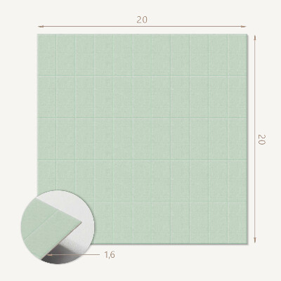 Samoprzylepne płytki Geometria prostokątnych płytek w siatce
