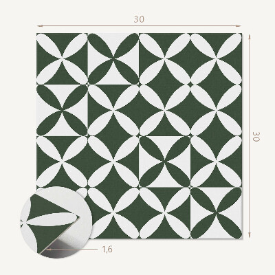 Samoprzylepne płytki Stylowy motyw szachownicy w geometrii