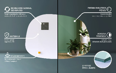 Lustro organiczne subtelny kształt