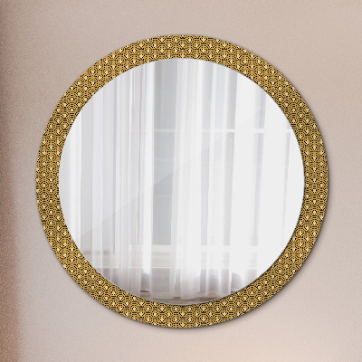 Lustro z nadrukiem dekoracyjne okrągłe Deco vintage
