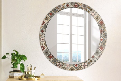 Lustro dekoracyjne okrągłe Turecki wzór