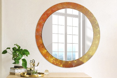 Lustro z nadrukiem dekoracyjne okrągłe Spirala abstrakcja