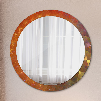 Lustro z nadrukiem dekoracyjne okrągłe Spirala abstrakcja