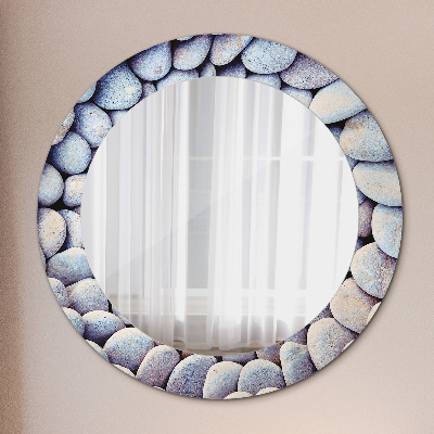 Lustro dekoracyjne okrągłe Kamienie morskie koło