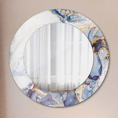 Lustro z nadrukiem dekoracyjne okrągłe Abstrakcyjna płynna sztuka