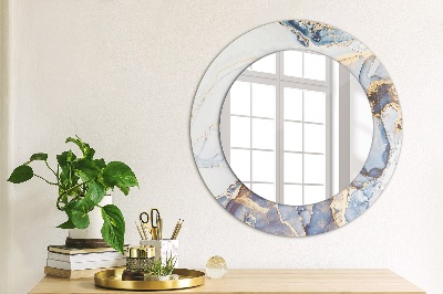 Lustro z nadrukiem dekoracyjne okrągłe Abstrakcyjna płynna sztuka