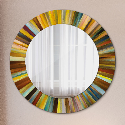 Lustro dekoracyjne okrągłe Abstrakcyjny wzór radialny