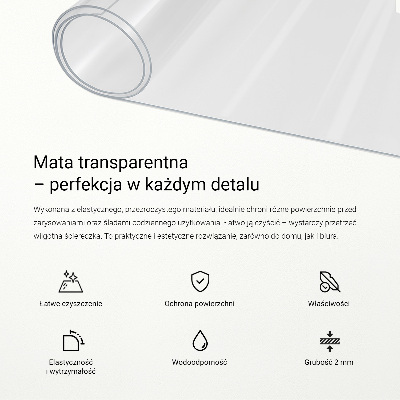 Podkładka na biurko przezroczysta