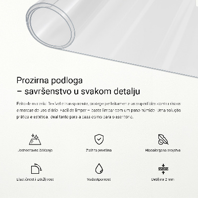 Podkładka na biurko przezroczysta