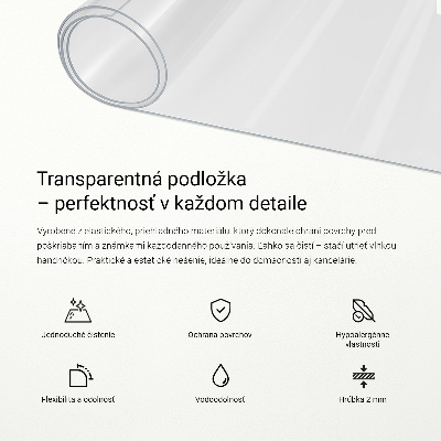 Podkładka na biurko przezroczysta