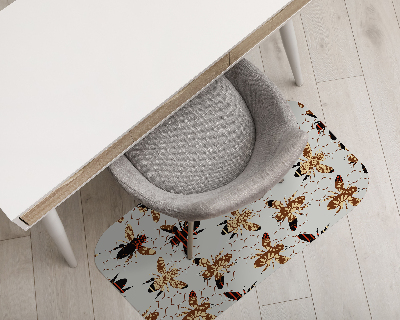 Podkładka pod krzesło obrotowe Pszczoły Plaster Miodu