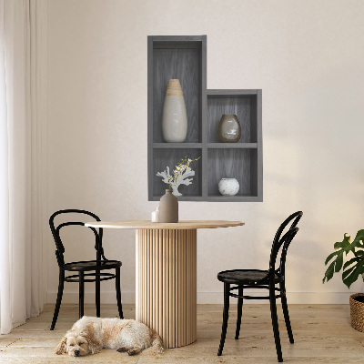 Naklejka przestrzenna 3D na ścianę 70x100 Dekoracyjne półki