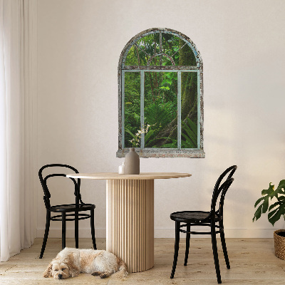 Plakat okno 68x100 Tropikalne okno.