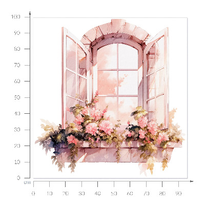 Plakat okno 95x100 Rustykalne okno