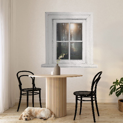 Plakat okno 102x100 Leśne okno