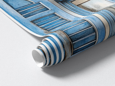 Plakat okno 87x100 Drewniane okiennice