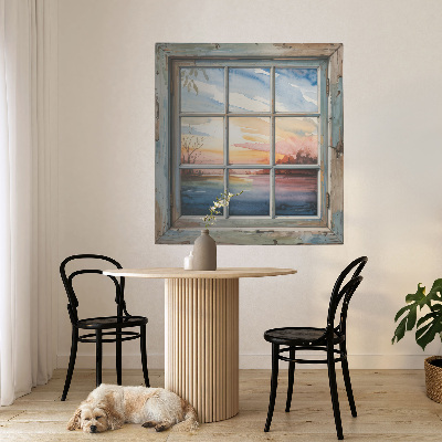 Plakat okno 93x100 Okienne akwarele