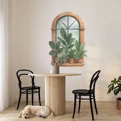 Plakat okno 70x100 Rośliny okienne.