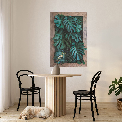 Naklejka przestrzenna 3D na ścianę 67x100 Zielona kompozycja