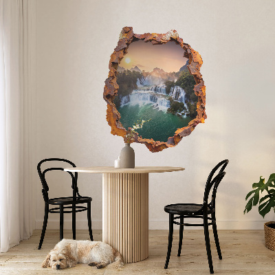 Fototapeta dziura w ścianie 83x100 Naturalna panorama