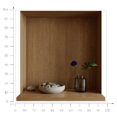 Naklejka przestrzenna 3D na ścianę 98x100 Naturalne dekoracje
