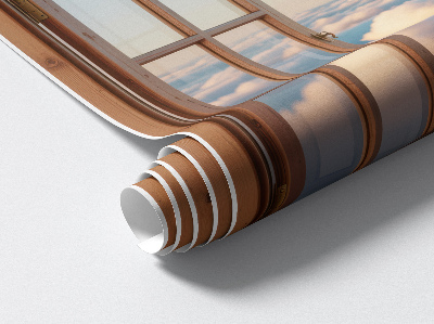 Plakat okno 100x93 Chmury nieba