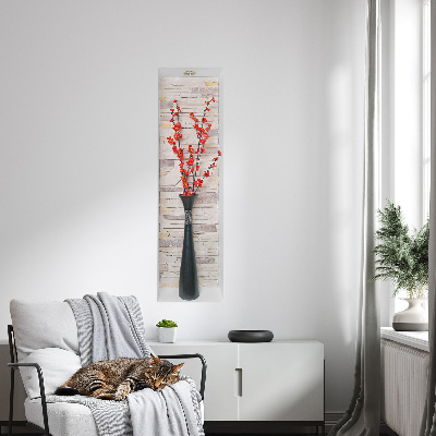 Naklejka przestrzenna 3D na ścianę 29x100 Kwiaty kamienie