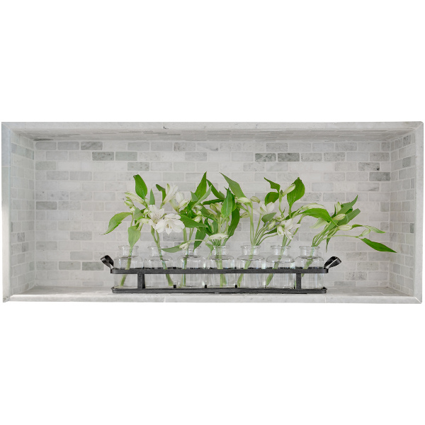 Naklejka przestrzenna 3D na ścianę 100x43 Kwiaty w wazonach