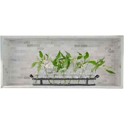 Naklejka przestrzenna 3D na ścianę 100x43 Kwiaty w wazonach