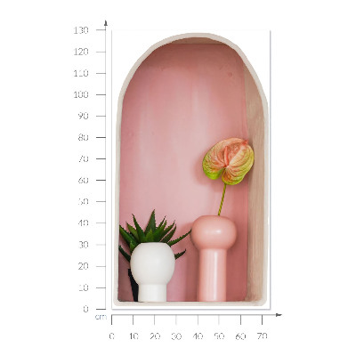 Naklejka przestrzenna 3D na ścianę 75x130 Subtelna roślinność