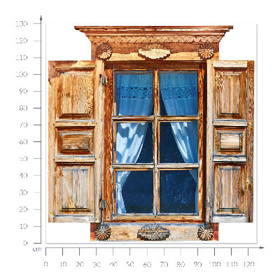 Plakat okno 125x130 Rustykalne okno