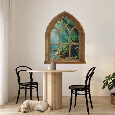 Plakat okno 104x130 Tropikalny krajobraz