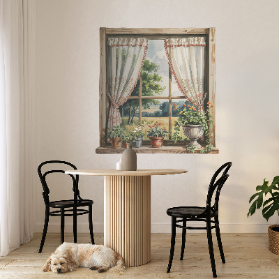 Plakat okno 126x130 Sielskie okno