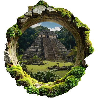 Fototapeta dziura w ścianie 121x130 Tropikalna sceneria