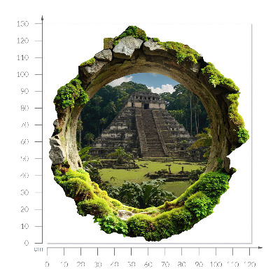 Fototapeta dziura w ścianie 121x130 Tropikalna sceneria