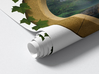 Plakat okno 130x113 Naturalna oaza