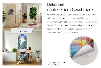 Plakat okno 130x121 Chmury nieba