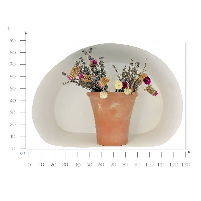 Naklejka przestrzenna 3D na ścianę 130x88 Suche kwiaty