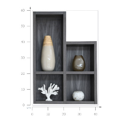 Ozdobna naklejka na ścianę 3D 42x60 Dekoracyjne półki