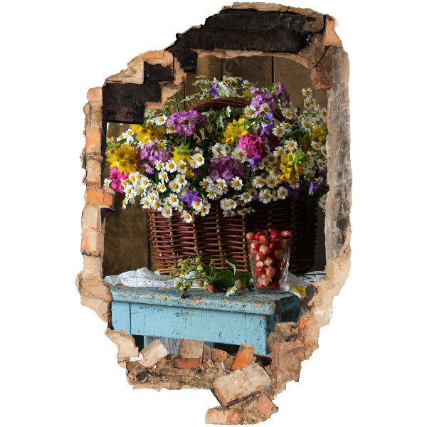 Fototapeta 3D dziura w ścianie 40x60 Rustykalny urok