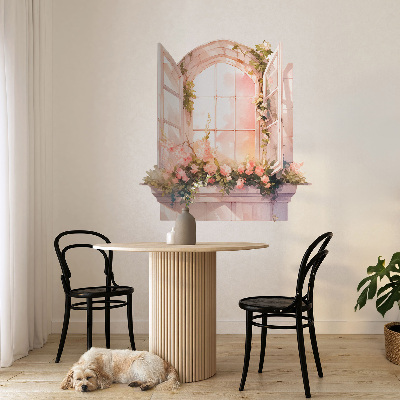 Fototapeta widok z okna 3D 56x60 Romantyczne okno