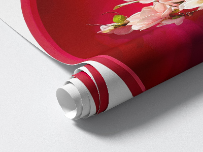 Ozdobna naklejka na ścianę 3D 40x60 Kwiaty w wazonie