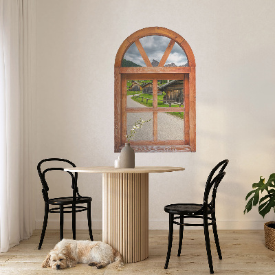 Fototapeta widok z okna 3D 39x60 Okienne widoki