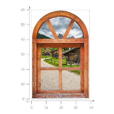 Fototapeta widok z okna 3D 39x60 Okienne widoki