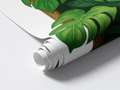 Ozdobna naklejka na ścianę 3D 40x60 Tropikalna oaza