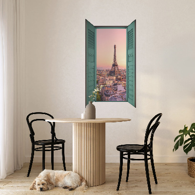 Fototapeta widok z okna 3D 36x60 Miejskie okno