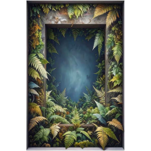 Fototapeta widok z okna 3D 39x60 Naturalna harmonia