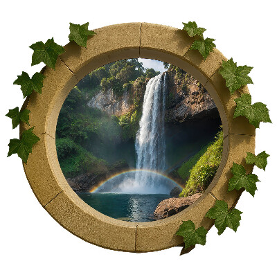 Fototapeta widok z okna 3D 60x52 Naturalna oaza